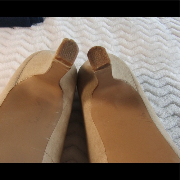 Maurice's Taupe Suede Platform Heels - Picture 5 of 8